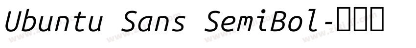 Ubuntu Sans SemiBol字体转换